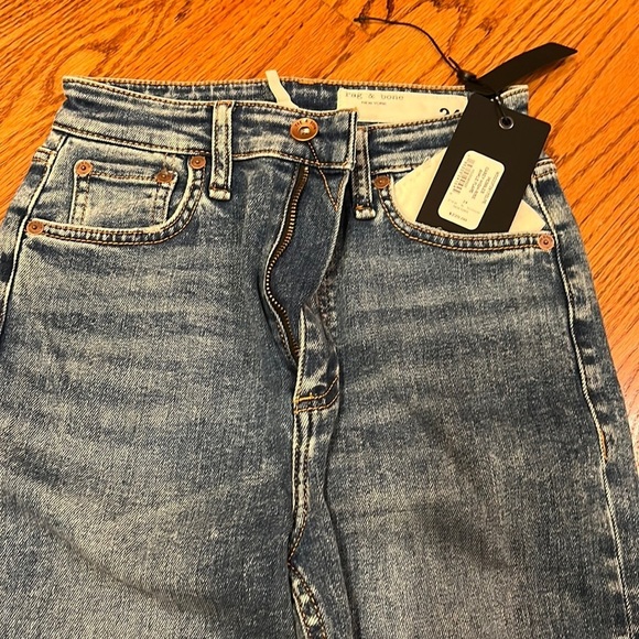NWT Rag & Bone Woman’s Pebbles Casey High Rise Ankle Flare Jeans Size 24 - Picture 3 of 7